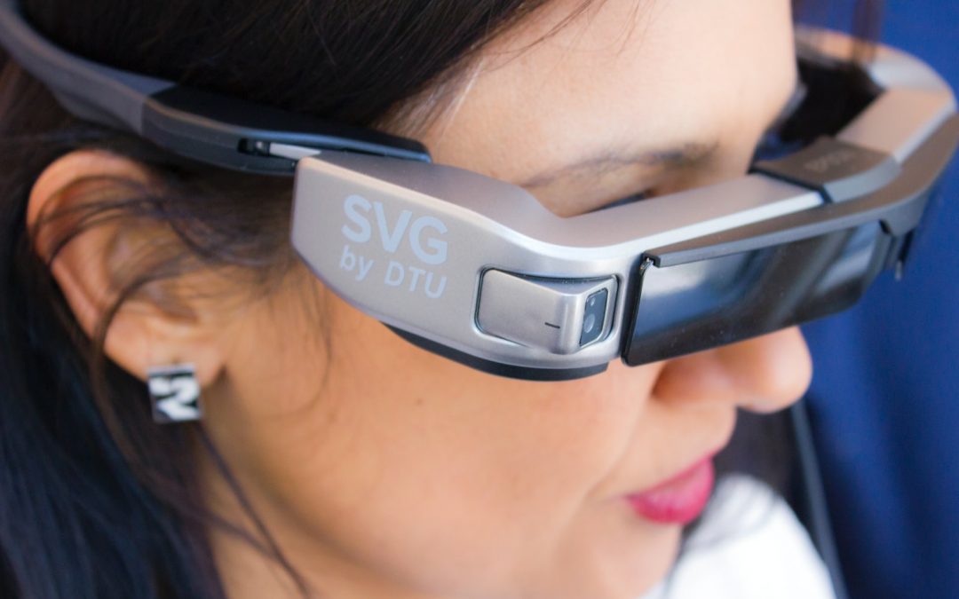 woman wearing SVG sunglasses